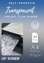 Samolepiaci fotopapier transparentná fotografia a4