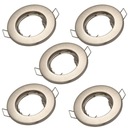 5x SET OKRUHOVÝCH HALOGÉNOVÝCH LED SATÉNOVÝCH LAMP