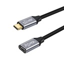 Predlžovací kábel USB-C 3.1 2m 10Gb/s 100W 4K opletenie