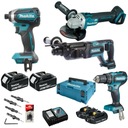 MAKITA COMBO SADA 4 NÁRADÍ 18V 4xAKUMULÁTOR