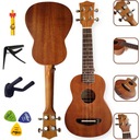 Originálne trsátka SHYINVIE Ukulele 21' sopránový mahagónový hákový capo kazoo trsátka