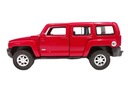 HUMMER H3 ČERVENÝ KOVOVÝ MODEL 1:34 WELLY