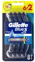 8 x holiaci strojček Gillette Blue3 Comfort