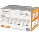 Sada 6x GU10 PAR16 LED žiarovka 9W 1055lm=75W 120° No Flicker 6000K