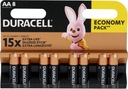 8x ALKALICKÁ BATÉRIA DURACELL BASIC AA LR6 1,5V