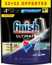 FINISH Powerball Ultimate Allin1 kapsule do umývačky riadu 64 kusov