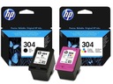 2x HP 304 N9K06AE N9K05AE DESKJET INK 2620 2630!