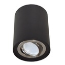 Siroco Stropná LAMPA ČIERNA Strieborná Nastaviteľná GU10 LED TUBE 96x125mm