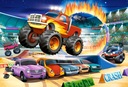 PUZZLE MAXI 40 AUTO MONSTER TRUCK TRACK 4+ KOLEČKO