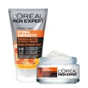 Sada Loreal Men Expert: hydratačný krém na tvár, stimulačný gél