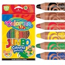 JUMBO pastelky 6 farieb COLORINO KIDS 1+ MEGA TYP