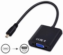 Micro HDMI na VGA + 3,5 mm audio jack adaptér