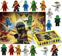 SADA LEGO NINJAGO ZÁBALOV NA TORTU A4 + 16 POSTAVIEK