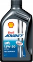 SHELL ADVANCE ULTRA 4T 15W50 1L