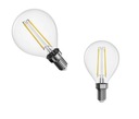 3 x LED FILAMENT E14 žiarovka 2W=25W 250lm teplá biela BRILITE