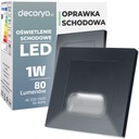 LED DRŽIAKY SCHODISKOV OSVETLENIE NA PODLAHOVÉ SCHODY ČIERNA 230V