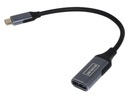 Adaptérový kábel USB-C DisplayPort 1.2 samica 4K 60HZ