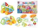 FAREBNÉ MAGNETICKÉ BLOKY MINI PUZZZLE 38 KS