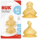 NUK FC+ latexový cumlík na FĽAŠU 6m+ L - 2 ks.