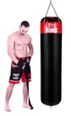 Prázdne tréningové boxovacie vrece červené mma k1 silné Kolos 180 x 45 cm