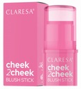 CLARESA CHEEK 2 CHEEK KRÉMOVÁ RUŽOVÁ TYČKA 01 CANDY PINK