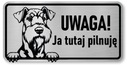 Attention Dog Airedale Terrier Plaque