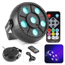 Par party reflektor 6x 2W RGB strobo batéria