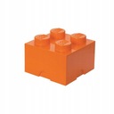 LEGO KONTAJNER 25CM BLOK 4 KRABICE ORANŽOVÁ