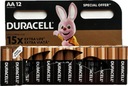 Duracell AA alkalická batéria (R6) 12 ks Dátum spotreby 2033