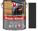 LAZURA V33 POLSKÁ KLÍMA 10 ROKOV ANTRACITOVÁ 5L