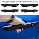 Pre 10th Gen Civic ABS fiber kryt kľučky dverí