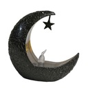 Bezplameňová LED sviečka Ramadan Lampa dekorácia Čierna