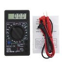 Čierny profesionálny digitálny multimeter DT832 LCD d