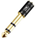 Adaptér Jack zásuvka 3,5 mm samec zástrčka 6,3 mm samica Nakamichi HQ Gold