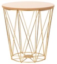 TWINS ROUND GOLD S METAL LOFT WIRE STÔL