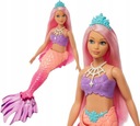 BARBIE MERMAID DOLL OMBRE korálovo ružový chvost PRINCESS DREAMTOPIA