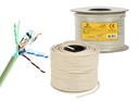 GEMBRID LAN sieťový kábel 100m F/FTP CAT 6 GREY WIRE FPC-6004-SOL/100 CCA