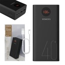 POWERBANK ROMOSS RÝCHLE NABÍJANIE 40000MAH QC 3.0 2XUSB USB-C S KÁBLOM