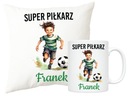 SET VANKÚŠ + HRNČEK pre FUTBAListu, figúrka chlapca + MENO