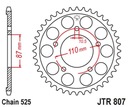 Zadné ozubené koleso Jt 828 45 Sv 650 99-13 Jtr 807,45 * 525