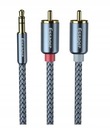 Kábel Audio Kábel ESSAGER Mini Jack (3,5 mm) - 2x RCA 2 GOLD 2m