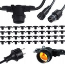 LED GARDEN GARLAND 20m REŤAZ 40x E27 ST14