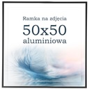 Rám 50x50 hliníkové čierne fotorámiky