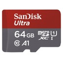 SanDisk Ultra microSDHC 64GB 98MB/s + adaptér