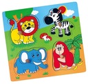 Drevené puzzle s prekvapením - zoo Viga 59563