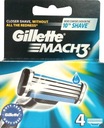 Nástavce na žiletky GILLETTE MACH3, 4 kusy