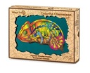 Drevené puzzle Farebné puzzle Kameleon 143 dielikov