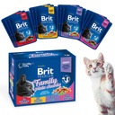 BRIT Premium Cat vrecká na rodinné taniere Cat Mix 4 príchute 12x100g