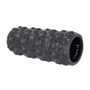 ČIERNY 31,5 CM FITNESS ROLLER / HMS ROLLER priemer valčeka 13,5 cm s cvočkami