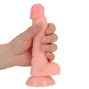 REALISTICKÝ PENIS REAL DILDO S PRÍSAVKOU FLEASY DILDO SO SEMENNÍKMI